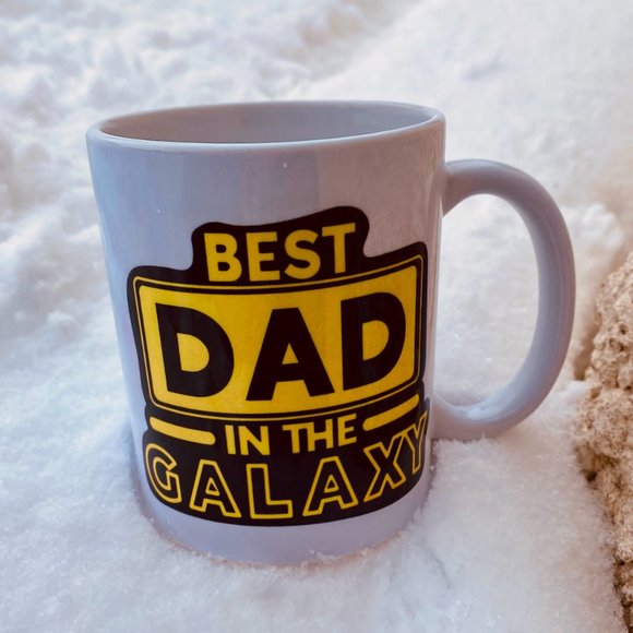 *NEW and HANDMADE* - Best Dad in the Galaxy Mug - 11 Ounces Funny Coffee Mug - Picture 3 of 6